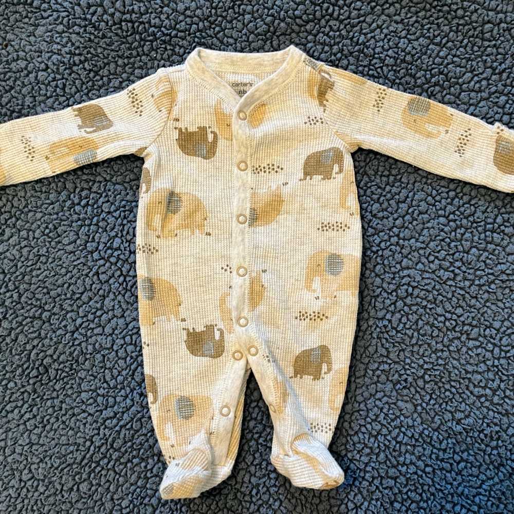 Carters newborn thermal pajamas